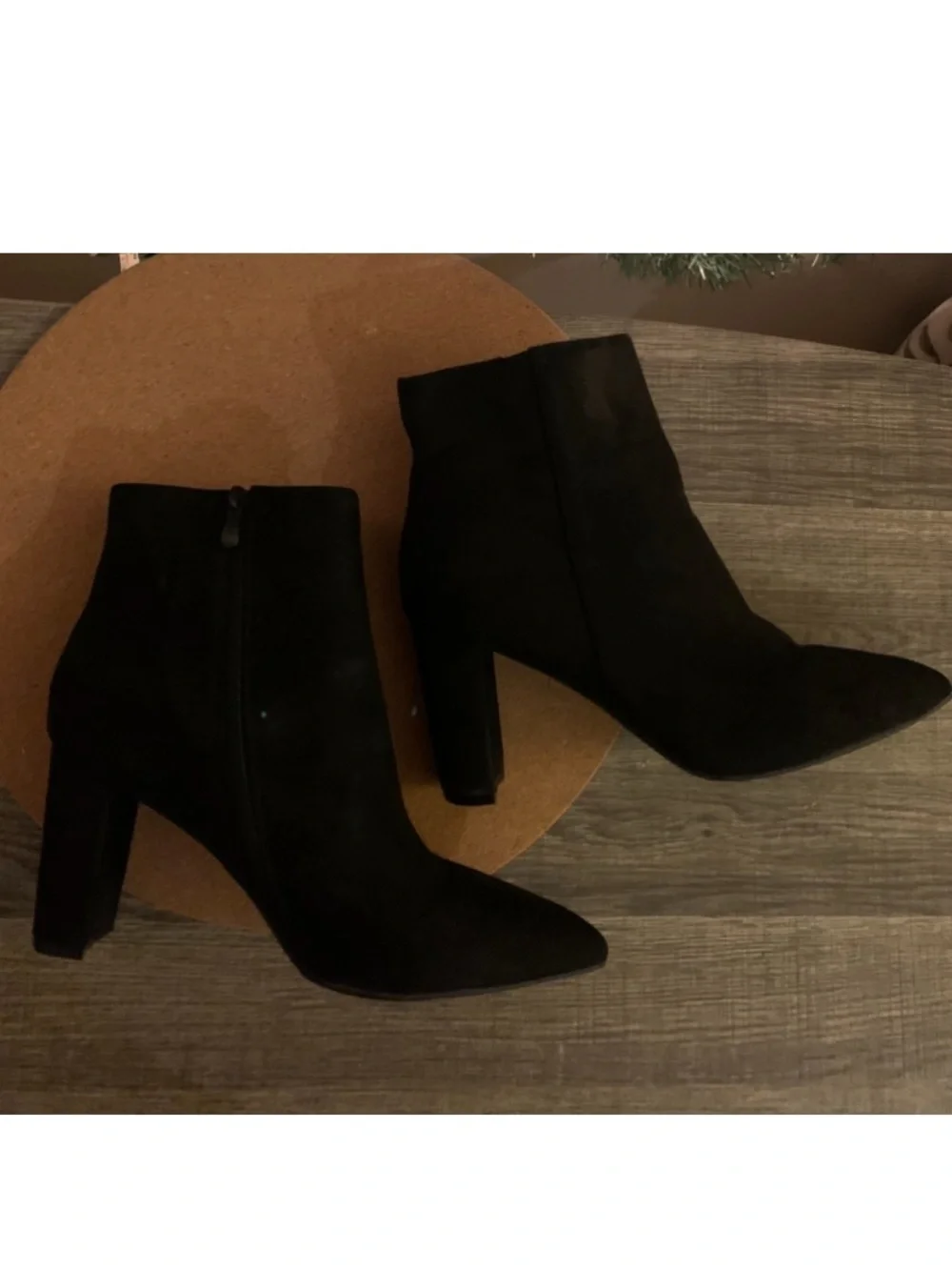Dream Pairs Black Pointed-Toe Ankle Booties